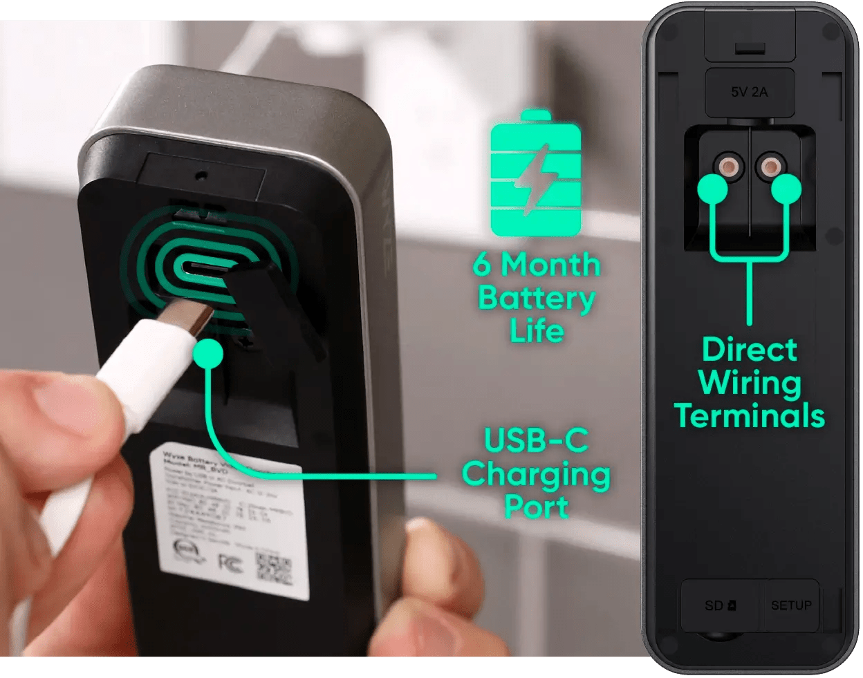 Battery Video Doorbell + Palm Lock - Image 17