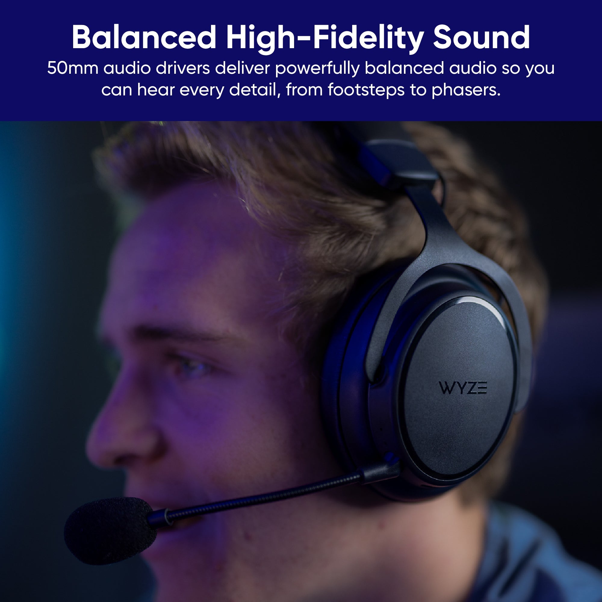 Alternative view of Wyze Wireless Gaming Headset